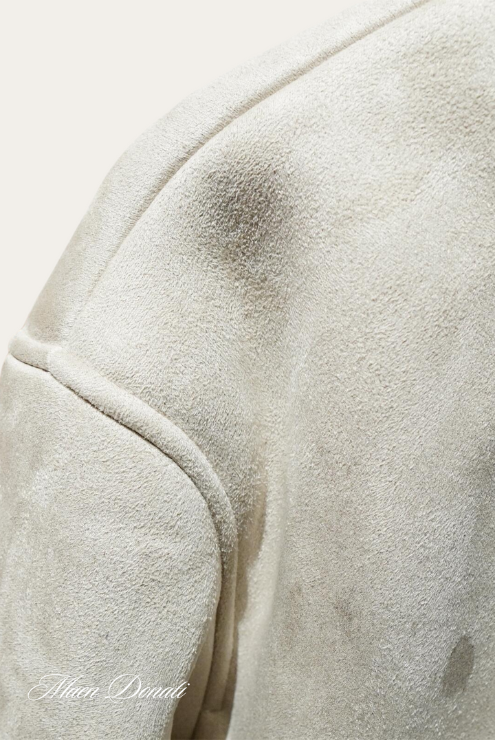 Mens Bomber Jacket Faux Shearling Collar Regular Fit