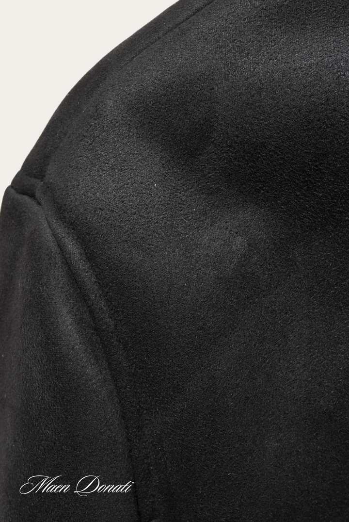 Mens Bomber Jacket Faux Shearling Collar Regular Fit