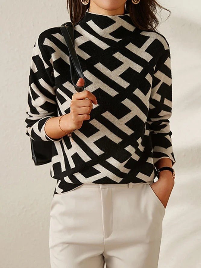 Womens Sweater Knit Crewneck Casual Fit