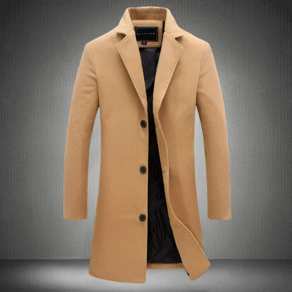 Mens Wool Coat Stylish Fit