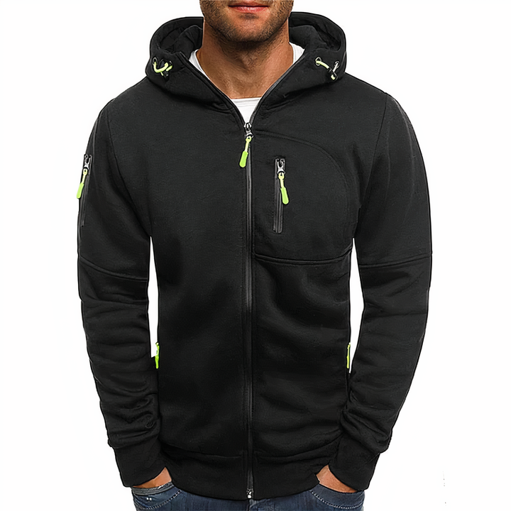 Mens Zip-Up Hoodie Casual Fit