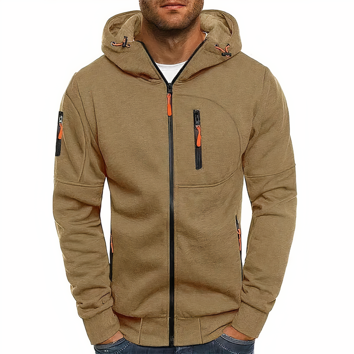 Mens Zip-Up Hoodie Casual Fit