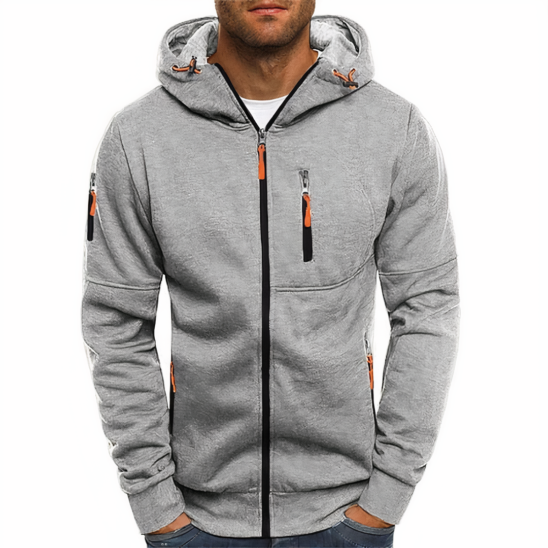 Mens Zip-Up Hoodie Casual Fit