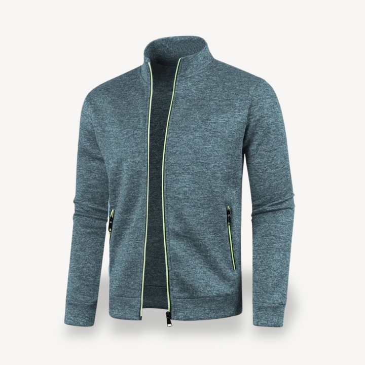 Mens Track Jacket with Zipper Front