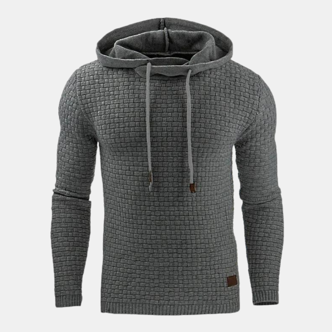 Mens Hooded Sweatshirt Fleece Slim Fit - BritishMode
