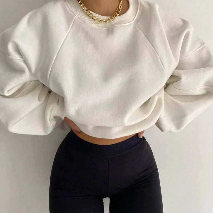 Womens Sweater Knit Crewneck Classic Fit - BritishMode