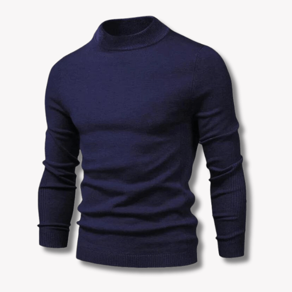 Mens Slim Fit Wool Blend Sweater Crewneck