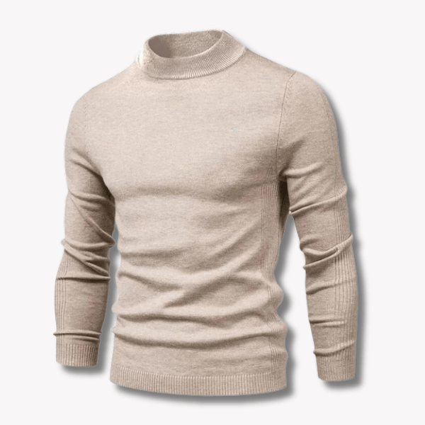 Mens Slim Fit Wool Blend Sweater Crewneck
