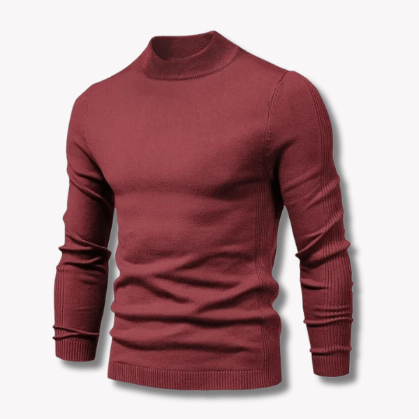 Mens Slim Fit Wool Blend Sweater Crewneck