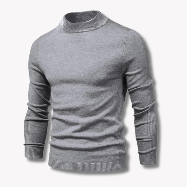 Mens Slim Fit Wool Blend Sweater Crewneck - BritishMode
