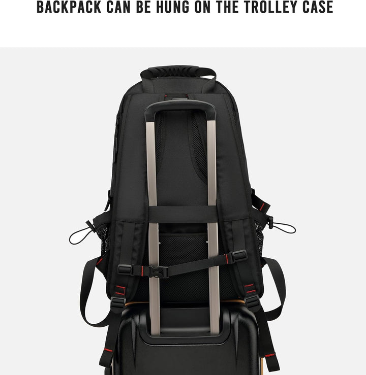 Unisex Waterproof Travel Backpack with USB Port and Shoe Compartment