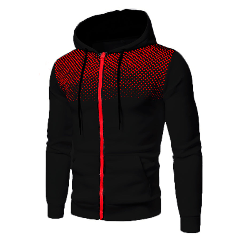 Mens Athletic Zip Hoodie Lightweight Breathable Fit