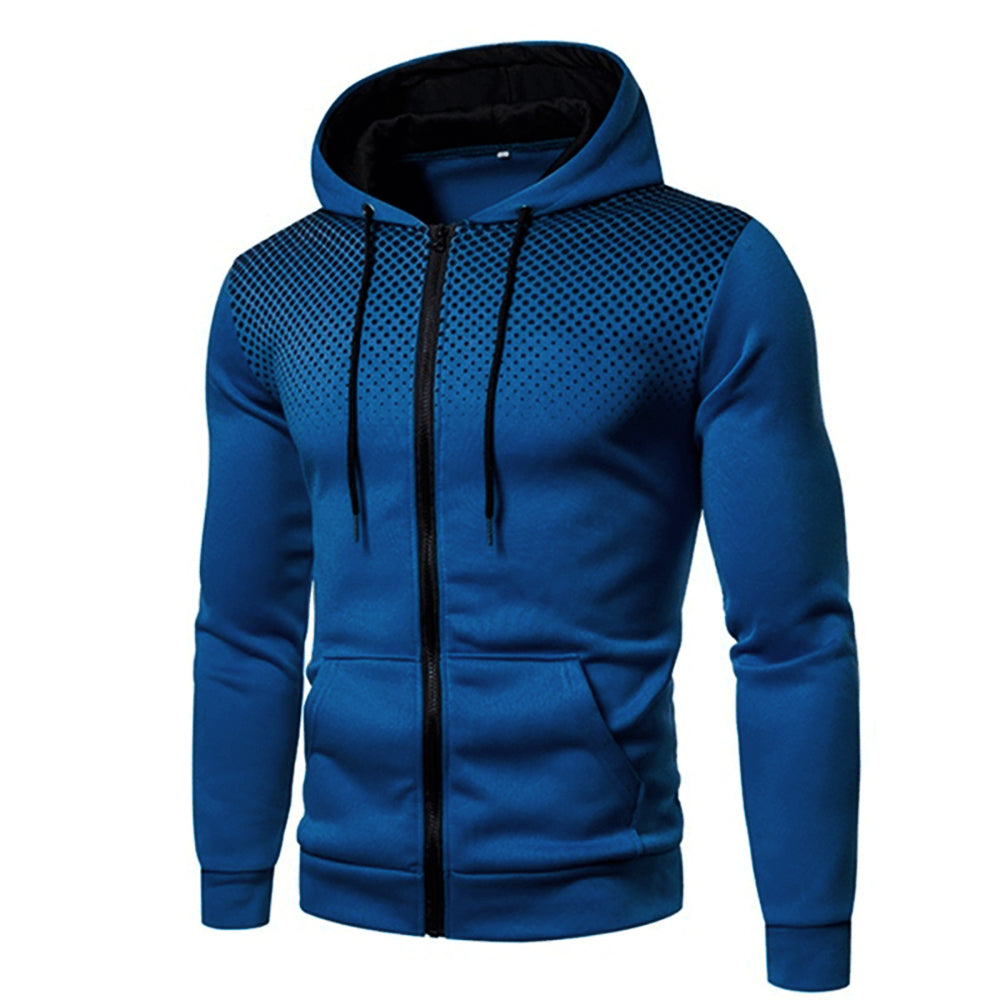 Mens Athletic Zip Hoodie Lightweight Breathable Fit