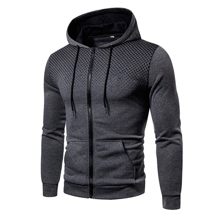 Mens Athletic Zip Hoodie Lightweight Breathable Fit
