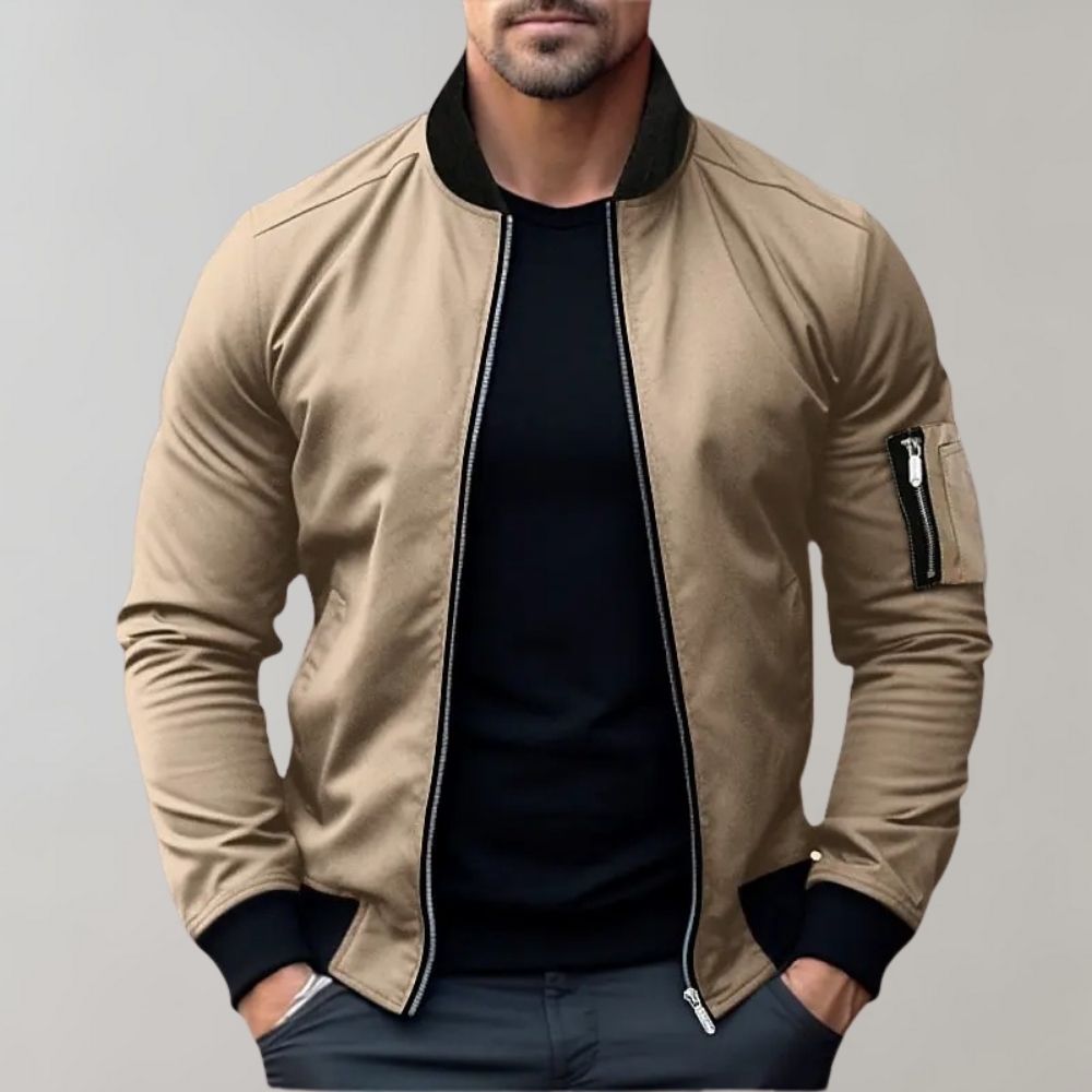 Mens Bomber Jacket Lightweight Casual Fit