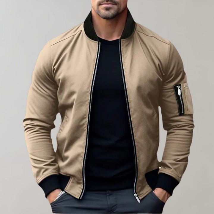 Mens Bomber Jacket Lightweight Casual Fit