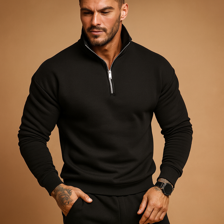 Mens Half-Zip Sweater Knit Pullover