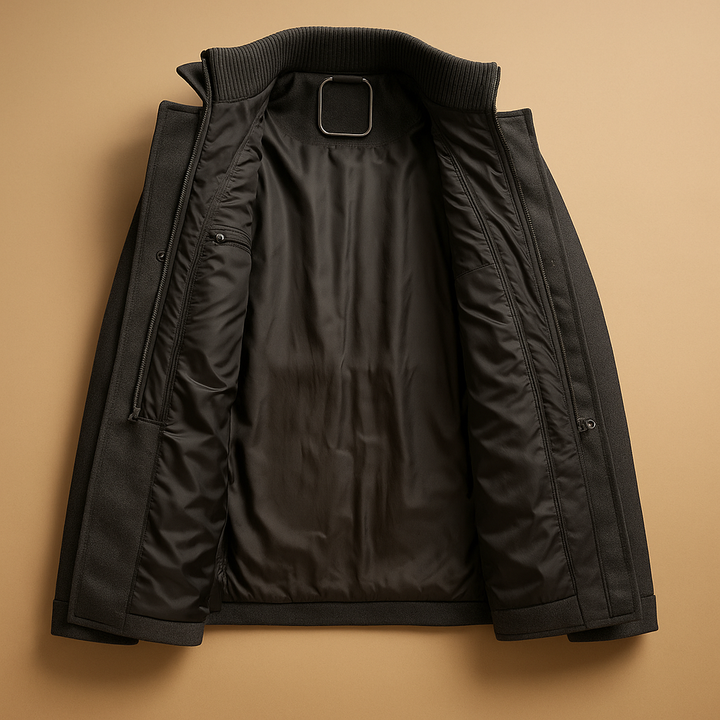 Mens Slim Fit Two-Piece Winter Coat