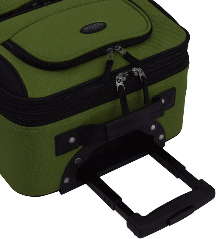 Unisex Softside Carry-On Luggage Set Expandable with Skate Wheels
