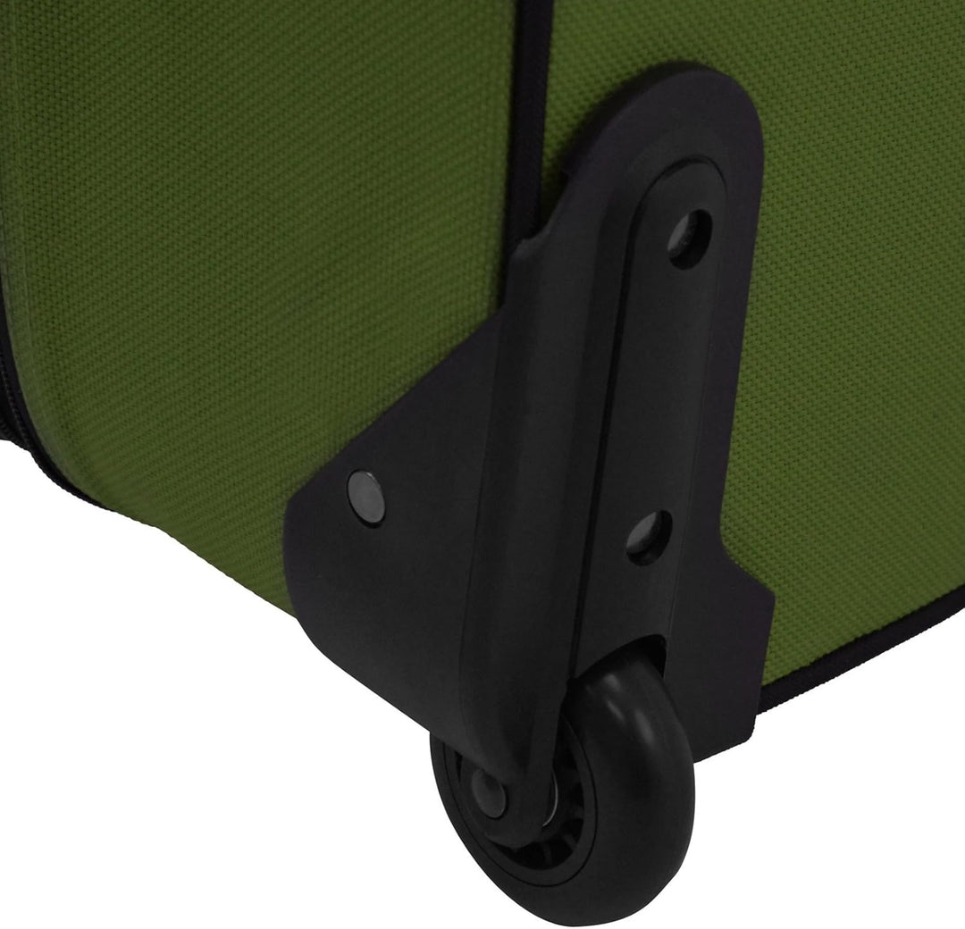 Unisex Softside Carry-On Luggage Set Expandable with Skate Wheels