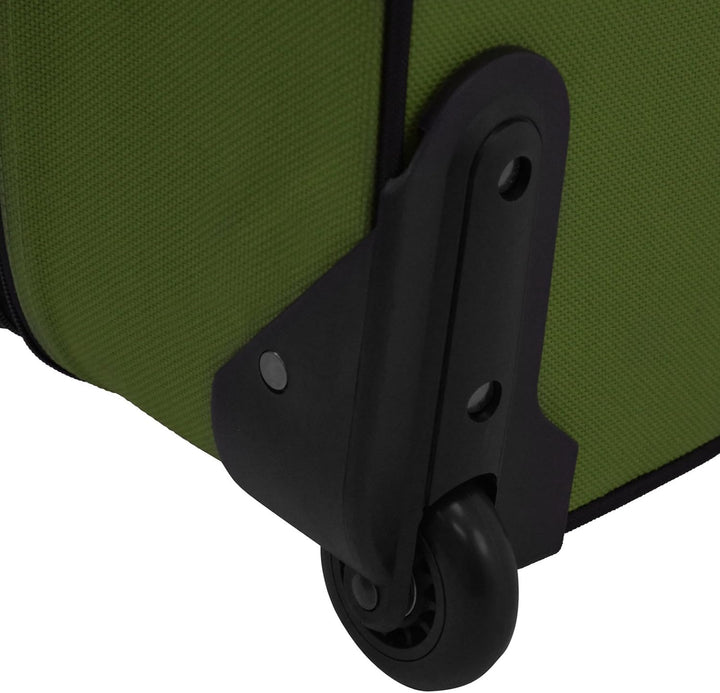 Unisex Softside Carry-On Luggage Set Expandable with Skate Wheels