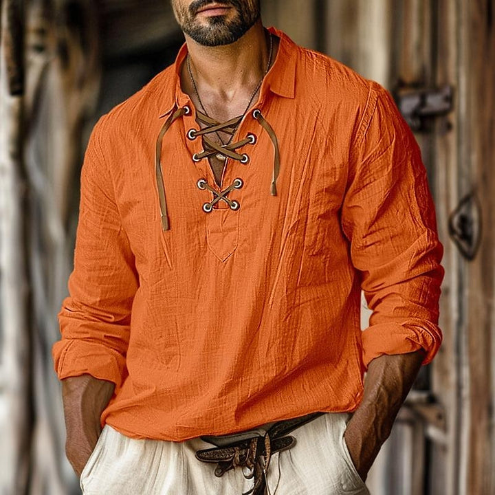 Mens Casual Shirt Long Sleeve Classic Fit - BritishMode