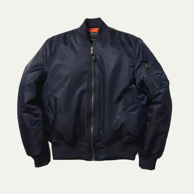 Unisex Bomber Jacket Full Zip Sleeve Utility Pocket
