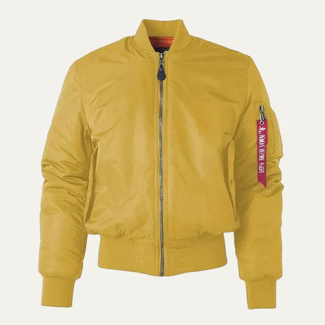 Unisex Bomber Jacket Full Zip Sleeve Utility Pocket