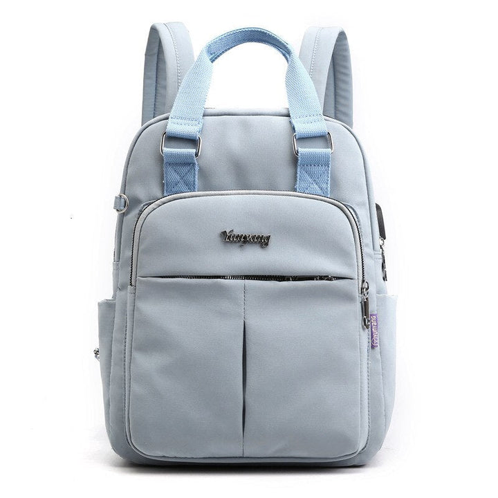 Unisex Backpack Water-Resistant USB Charging Multi-Compartment