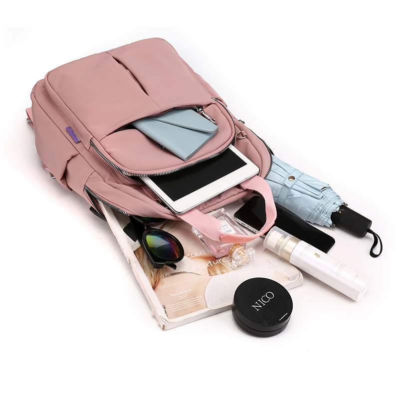 Unisex Backpack Water-Resistant USB Charging Multi-Compartment