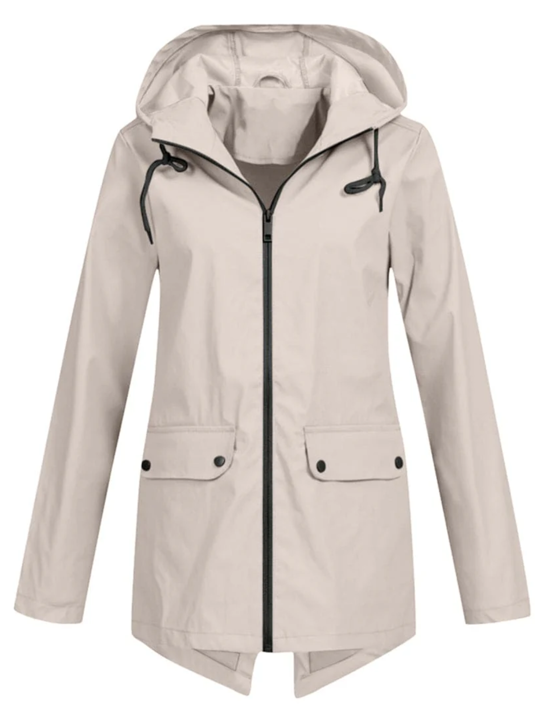 Womens Waterproof Lightweight Windbreaker Jacket with Hood - BritishMode