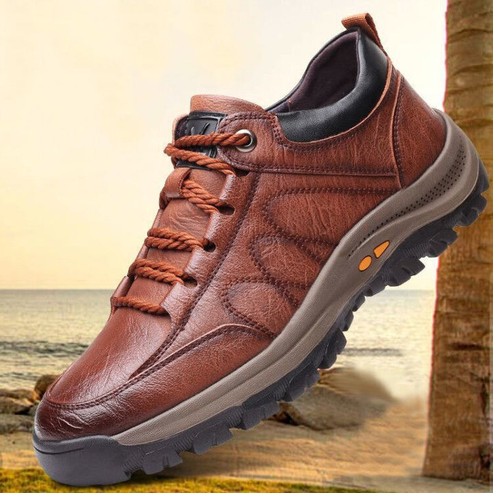 Mens Orthopedic Leather Shoes Breathable