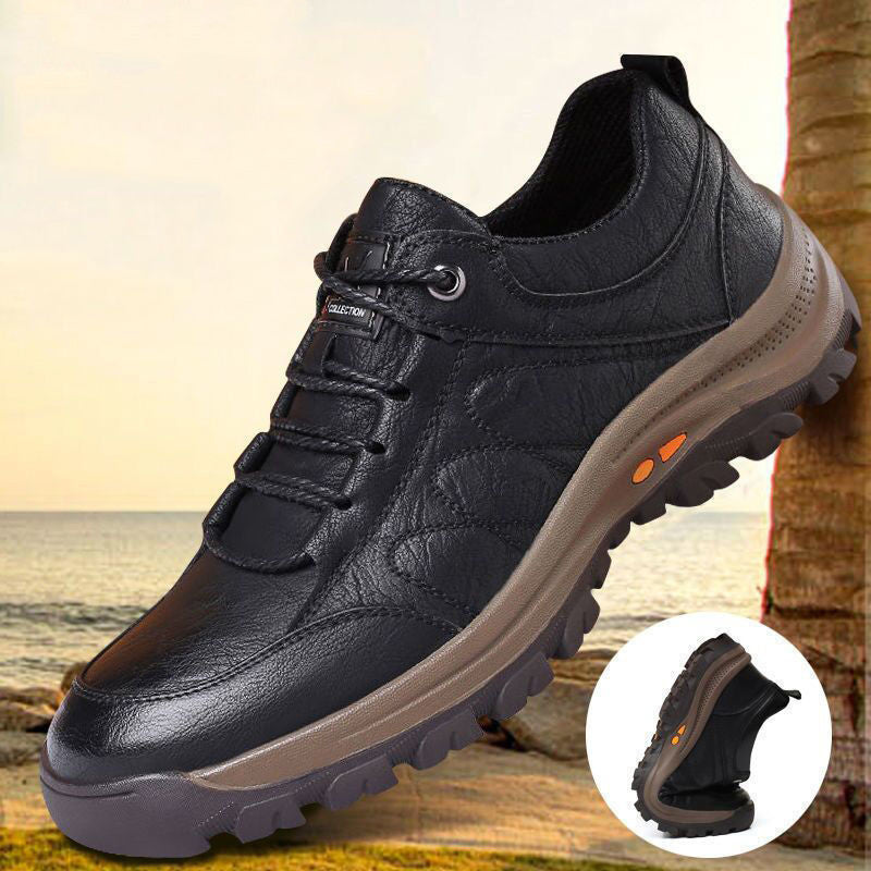 Mens Orthopedic Leather Shoes Breathable - BritishMode