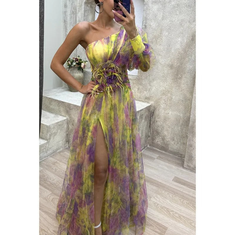 Womens Maxi Dress Floral Floor Length
