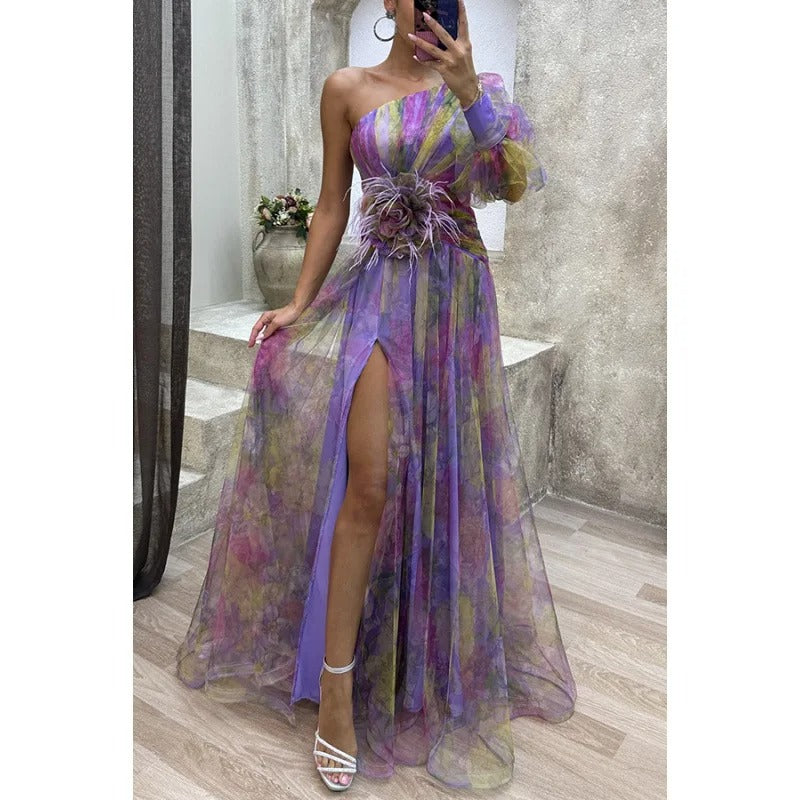 Womens Maxi Dress Floral Floor Length
