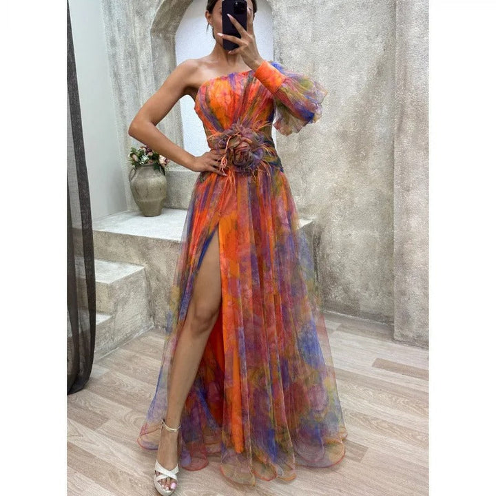 Womens Maxi Dress Floral Floor Length