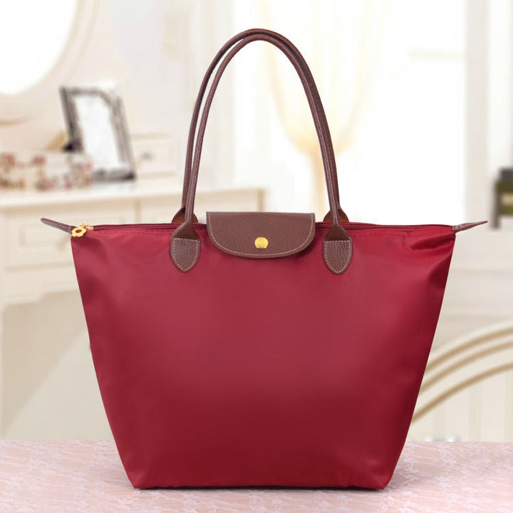 Womens Oxford Shoulder Bag Leather Structured Design