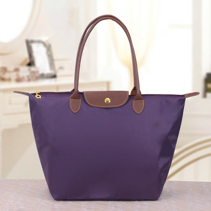Womens Oxford Shoulder Bag Leather Structured Design