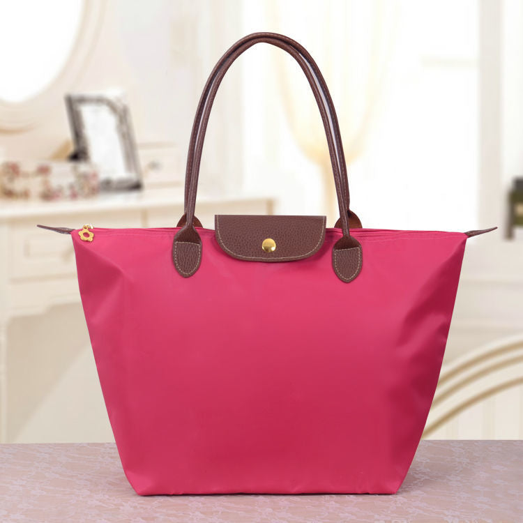 Womens Oxford Shoulder Bag Leather Structured Design