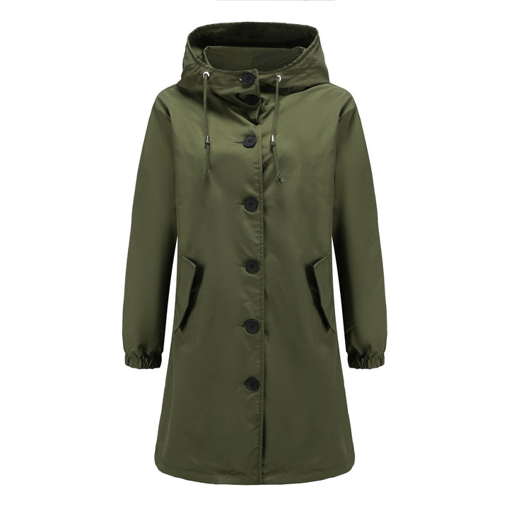 Womens Rain Coat Waterproof Simple Style