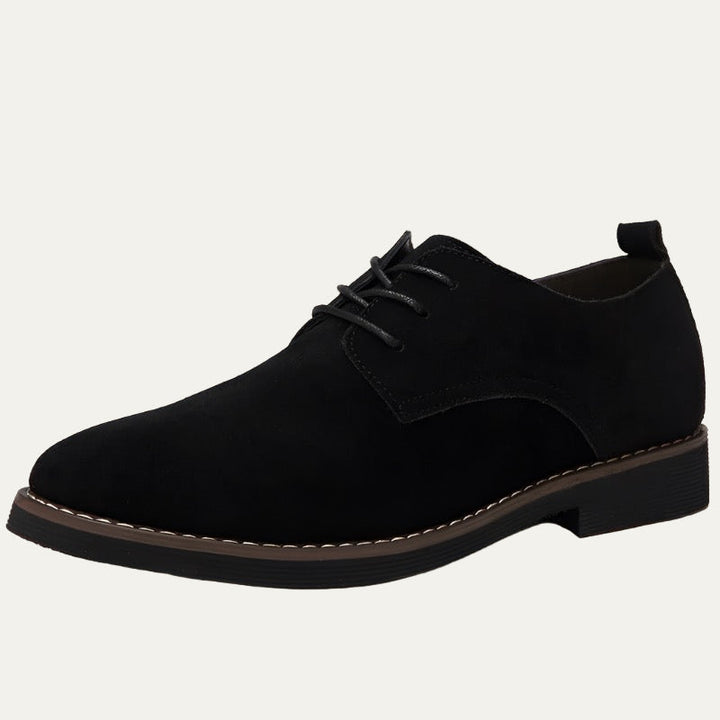 Mens Derby Shoes Suede Contrast Stitching - BritishMode