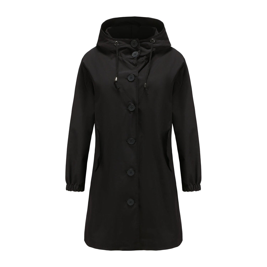 Womens Rain Coat Waterproof Simple Style