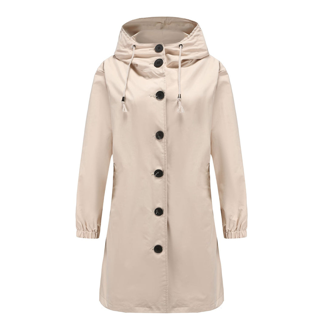 Womens Fitted Winter Coat with Hood - BritishMode