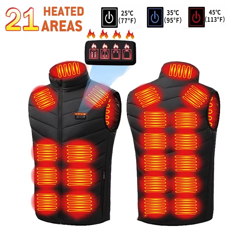 Womens Heated Vest Dual-Control Cozy Fit