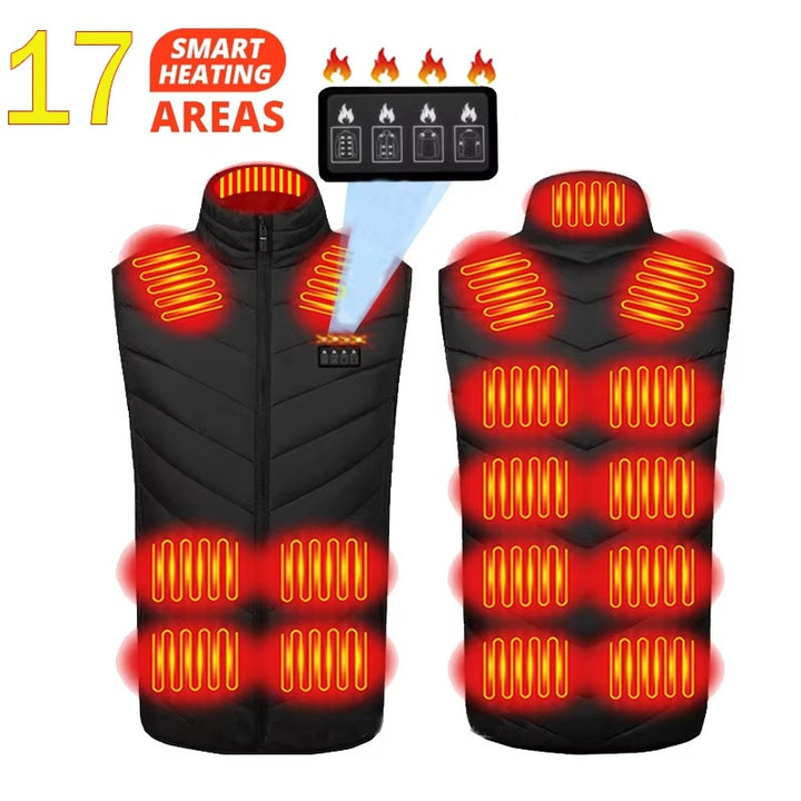 Womens Heated Vest Dual-Control Cozy Fit