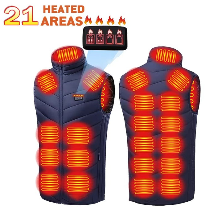 Womens Heated Vest Dual-Control Cozy Fit