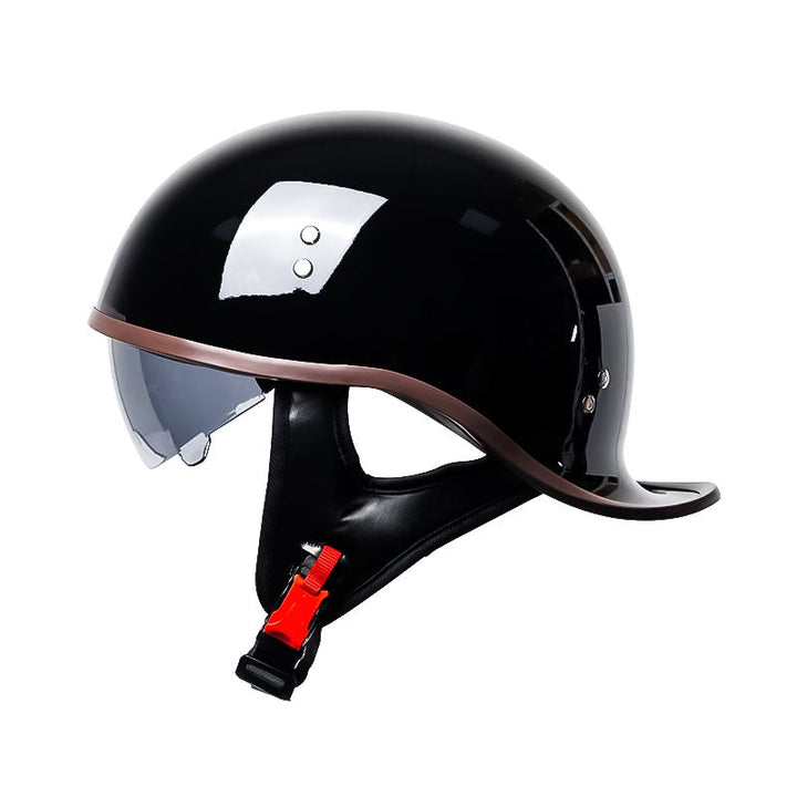 Unisex Motorcycle Half Face Helmet with DOT Approved Visor