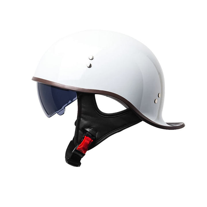 Unisex Motorcycle Half Face Helmet with DOT Approved Visor