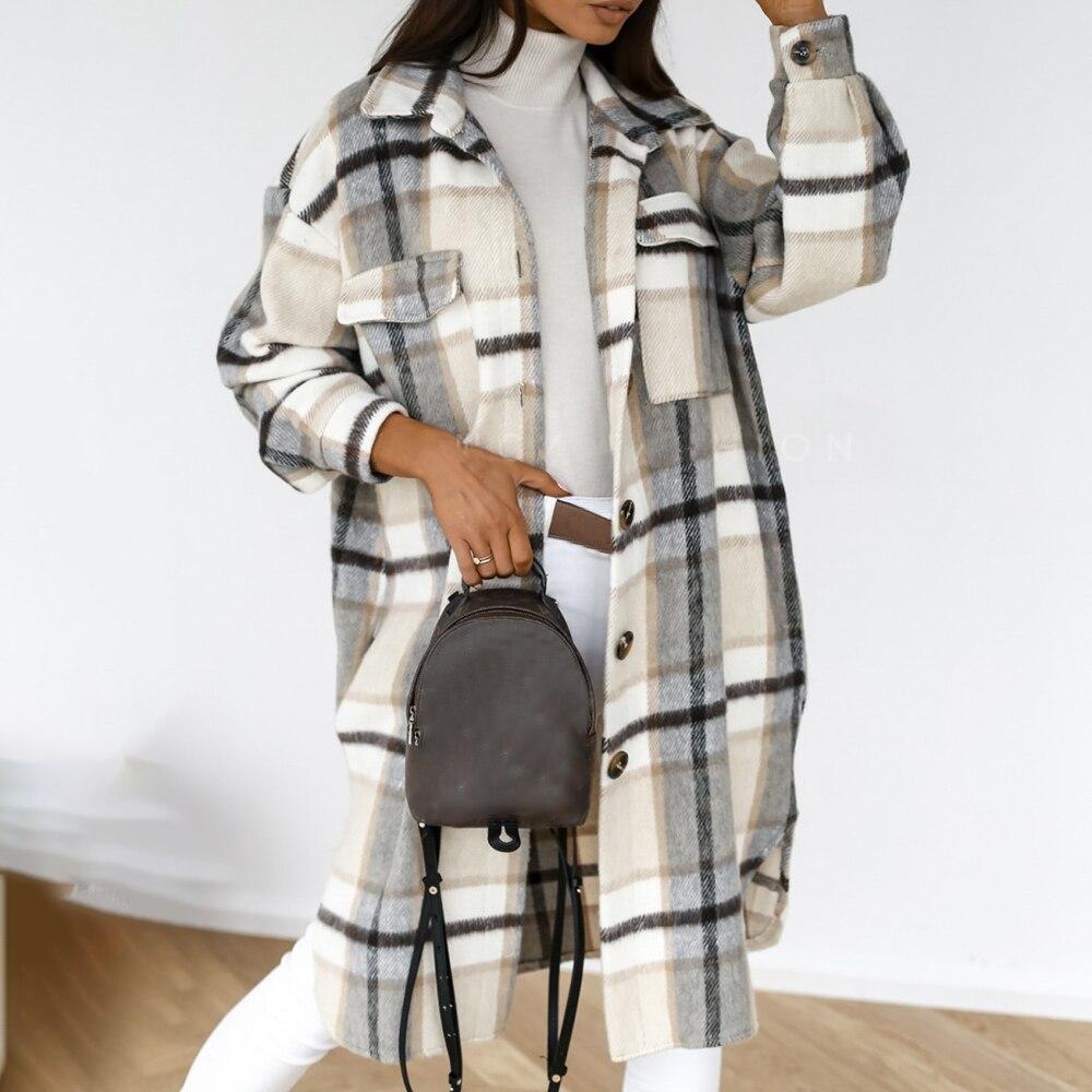 Womens Flannel Jacket Warm Cozy Fit
