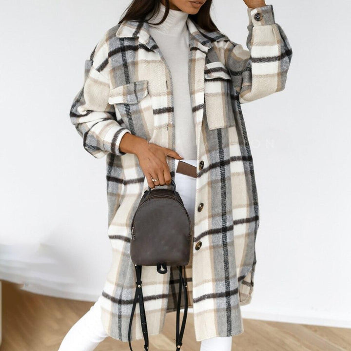 Womens Flannel Jacket Warm Cozy Fit